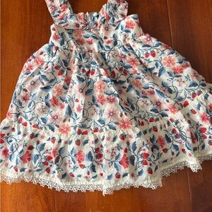 Happily Grey size 3T new Floral Kids Dress with Lace Trim